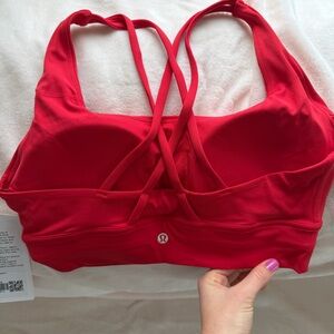 lululemon athletica Vibrant Red Sports Bra